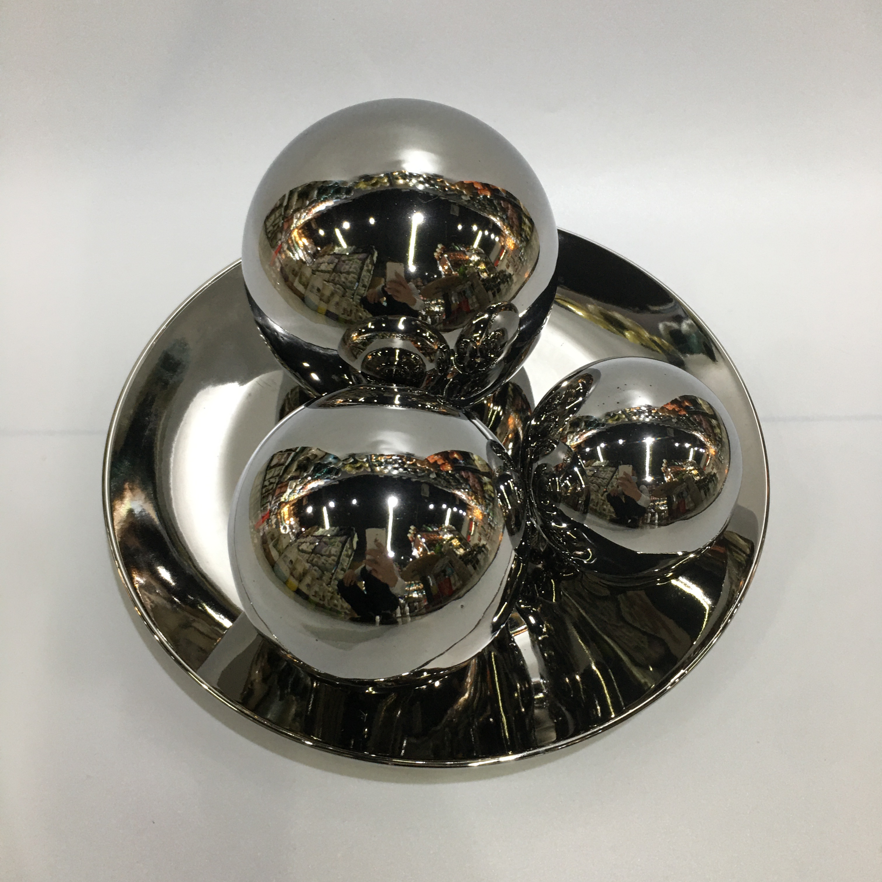 2025chinagoods Ceramic Handicrafts, Hotel and Home Four-piece Set, Pure Silver Ornaments, Modern and simple Office Creative Ornaments, Decorative wine cabinet and TV Cabinet ornaments Specification image