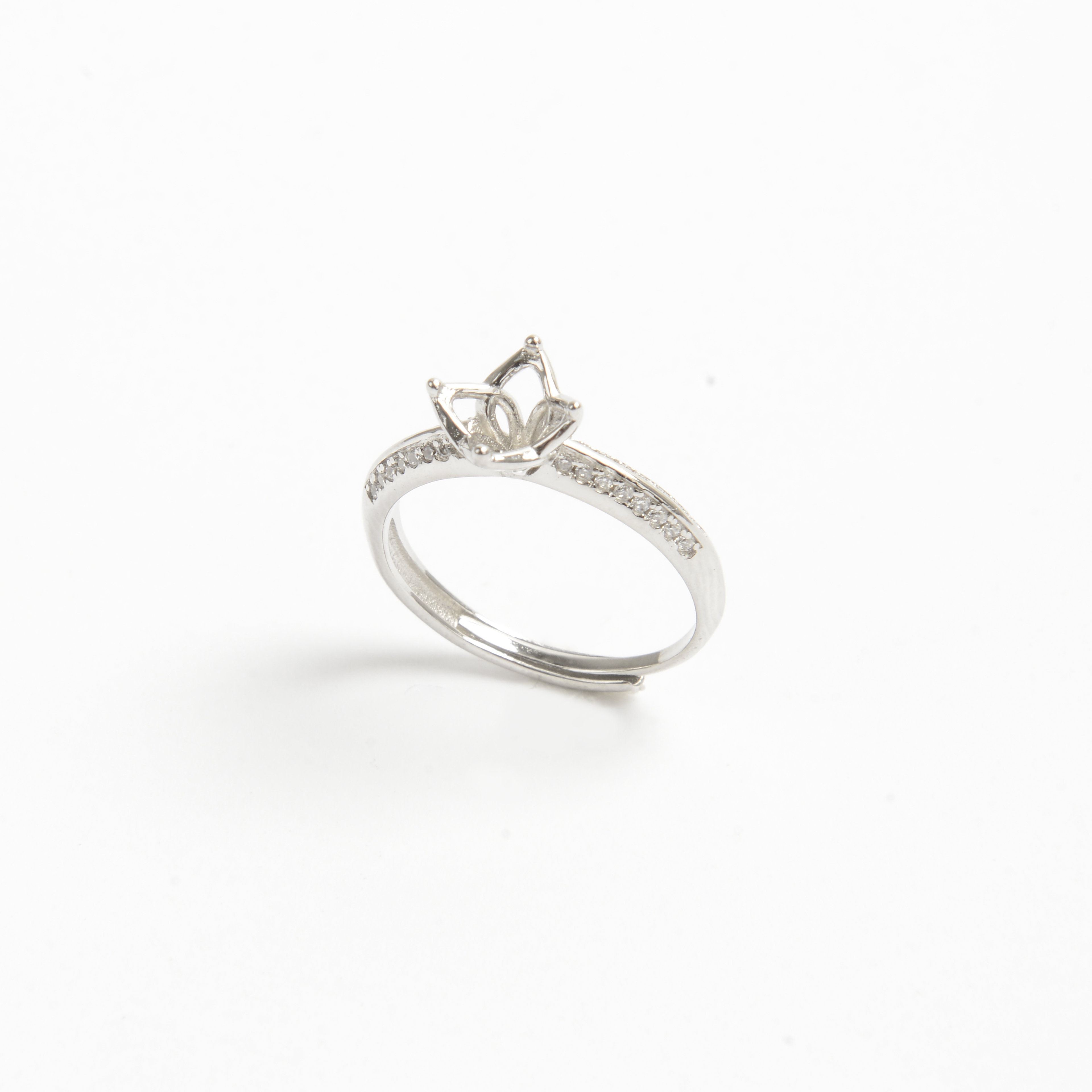 925 Silver crown modeling ring ring support jewelry accessories
