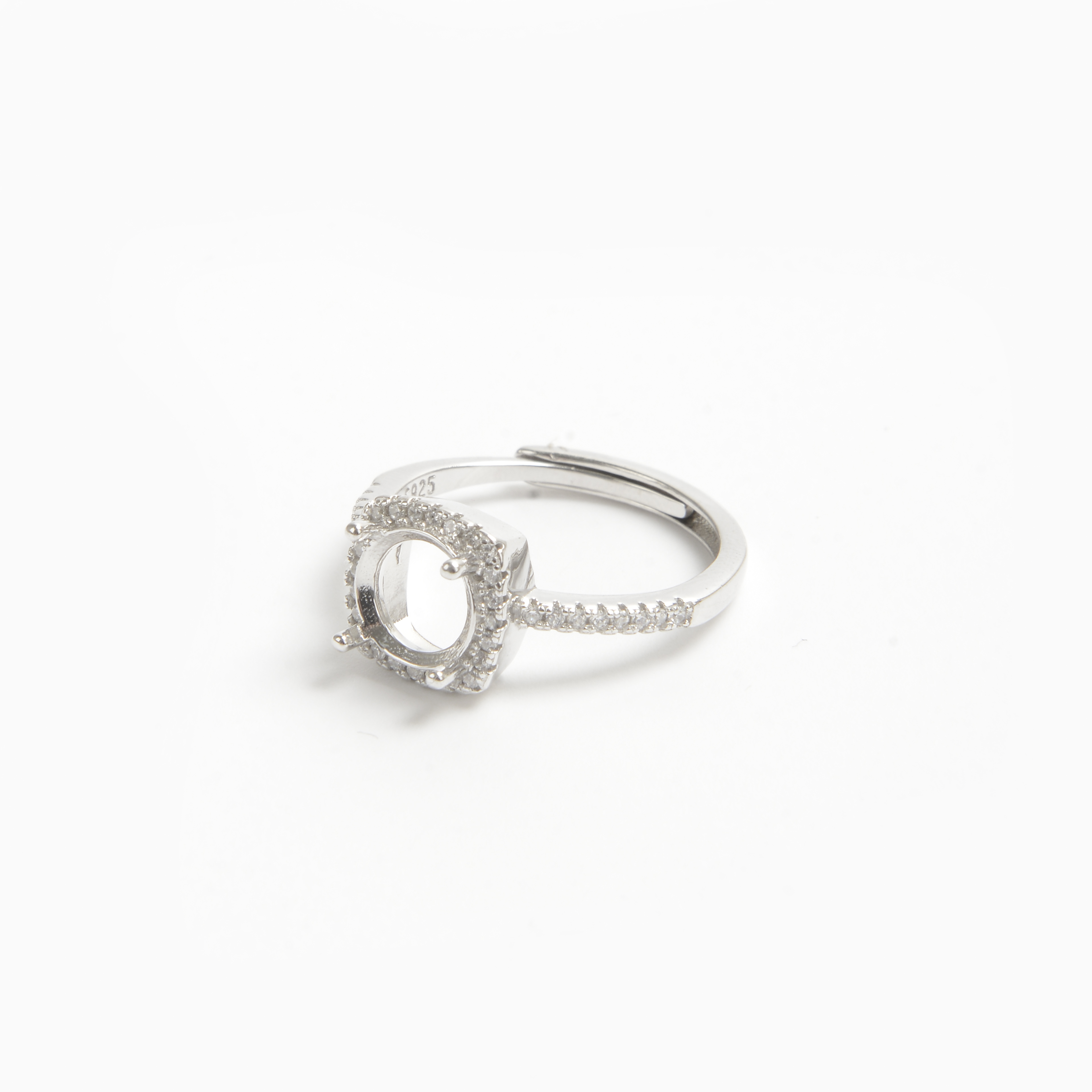 925 Silver Fashion Square Ring Holder