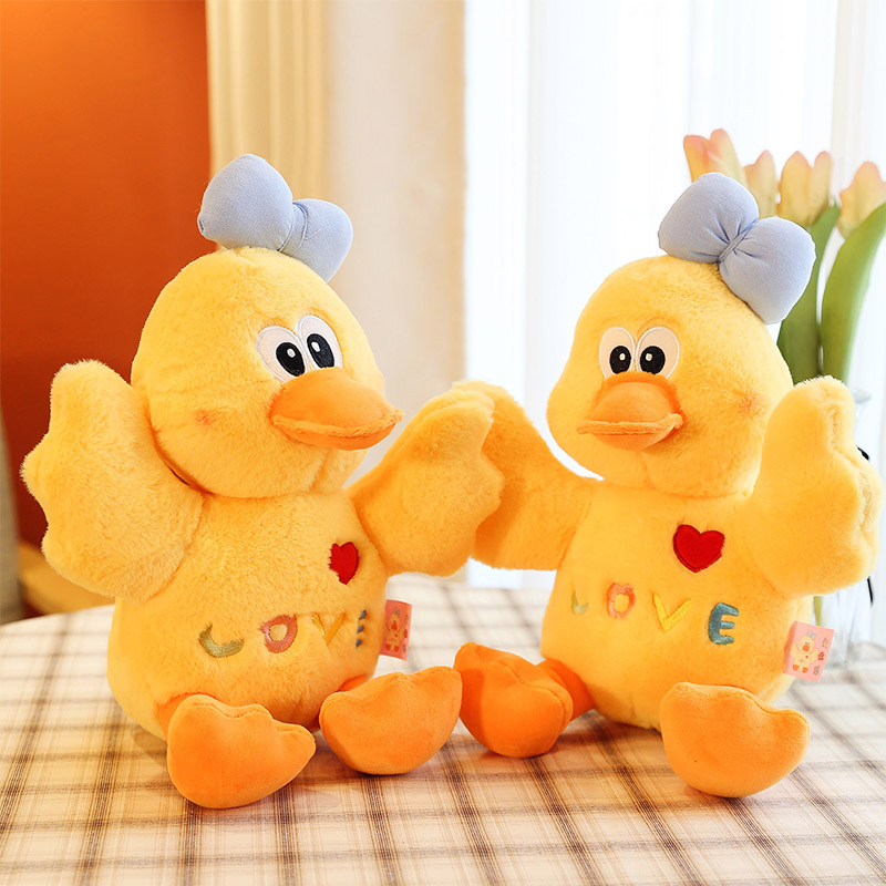 2022 New Cute Duck Doll Plush Toy Cute Male And Female Bedroom Birthday Gift Plush Toy 40M