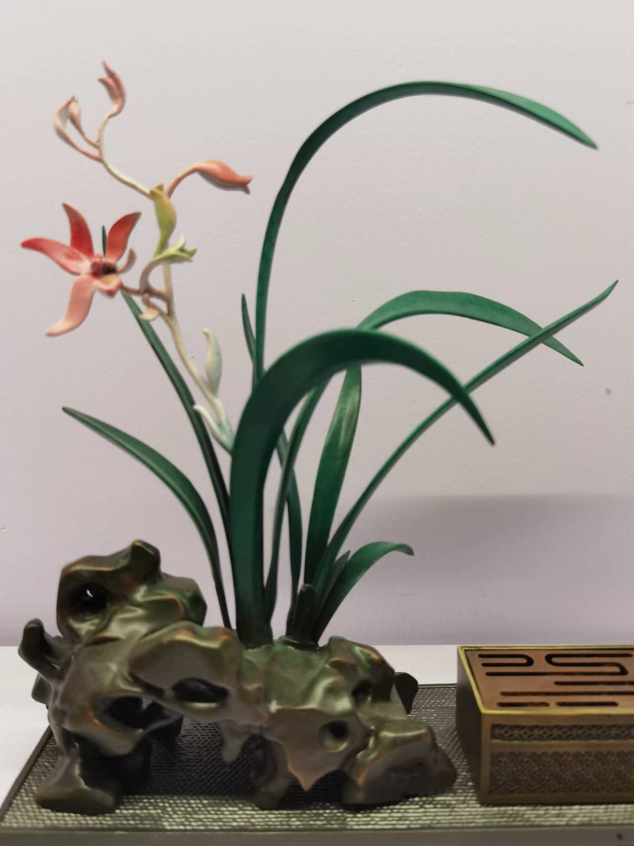 Bronze Carving Vase Flower Placement Popular Decoration Office Home Living Room Indoor Copper Decoration Soft Decoration Arts And Crafts Gifts To Give Gifts Item Picture
