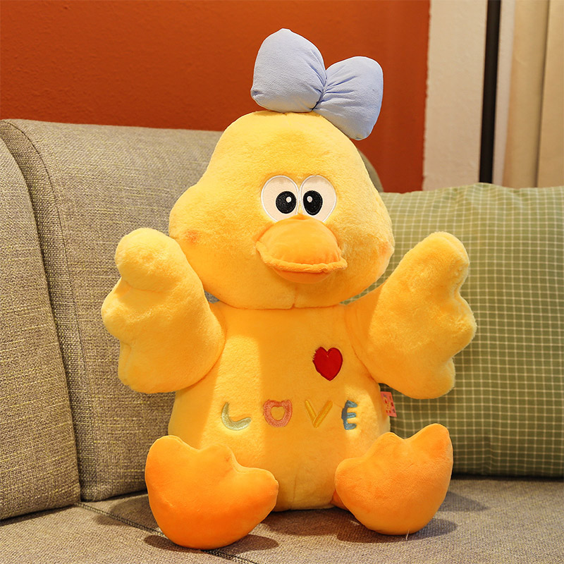 2022 New Cute Duck Doll Plush Toy Cute Male And Female Bedroom Birthday Gift Plush Toy 40M Specification drawing