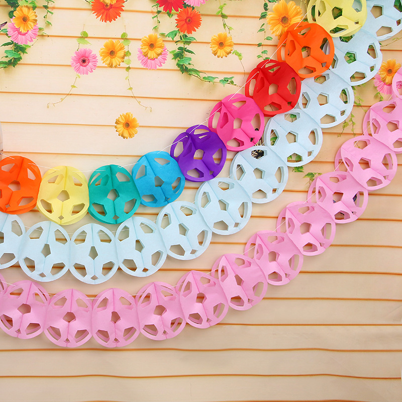 Party paper drawing children's party football paper drawing holiday party decoration supplies paper drawing wholesale thumbnail