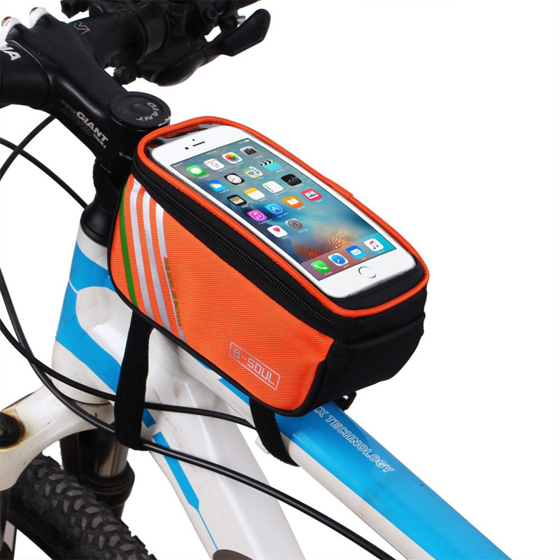 YA207 Touchscreen Bag, mountain bike touchscreen bag, bike phone bag, upper tube bag, front beam bag, cycling equipment, front beam bag Specification image