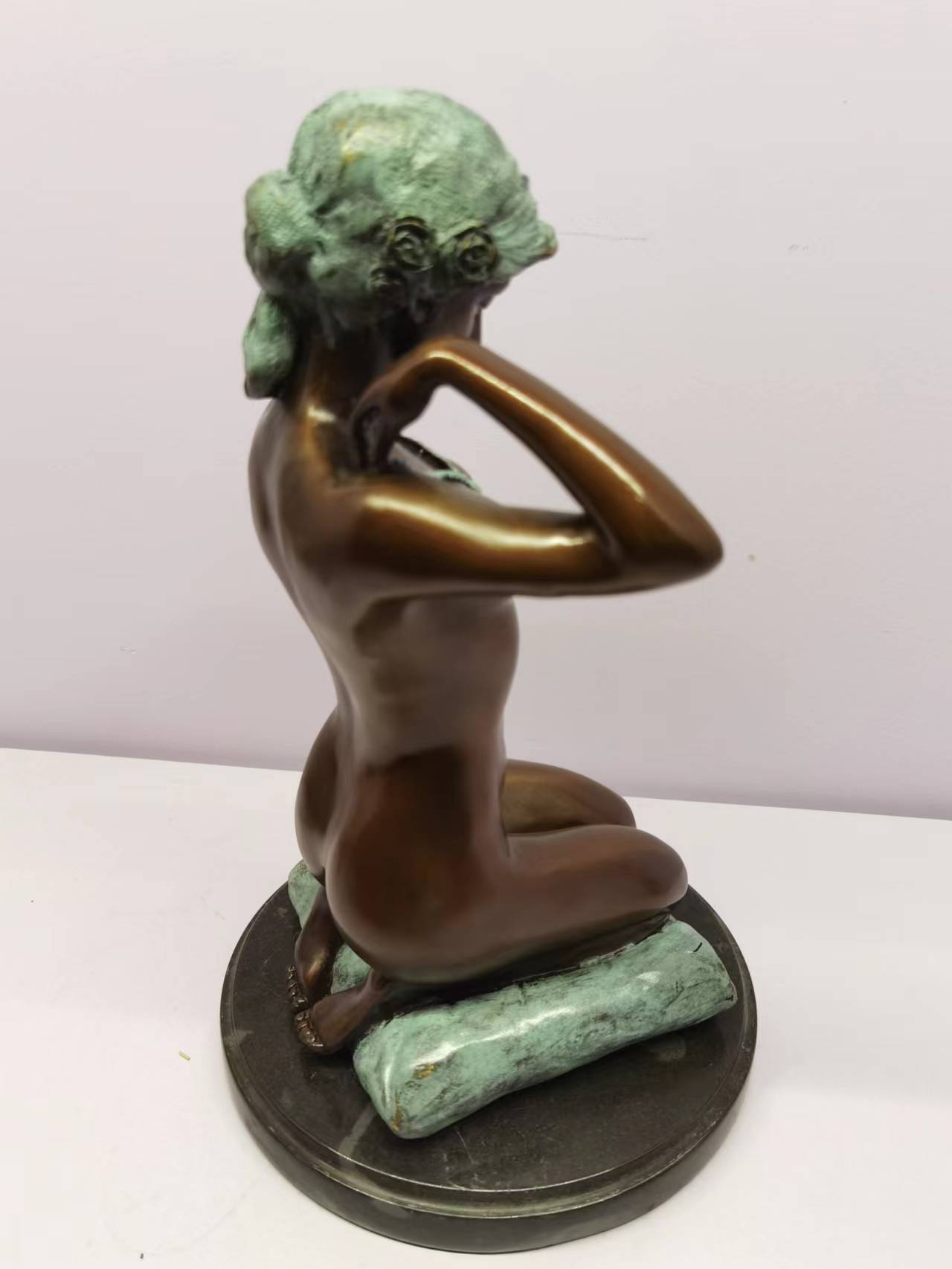 Bronze Carving Girls Popular Decoration Office Home Living Room Indoor Copper Decoration Soft Decoration Arts And Crafts Gifts To Give People Gifts Specification drawing