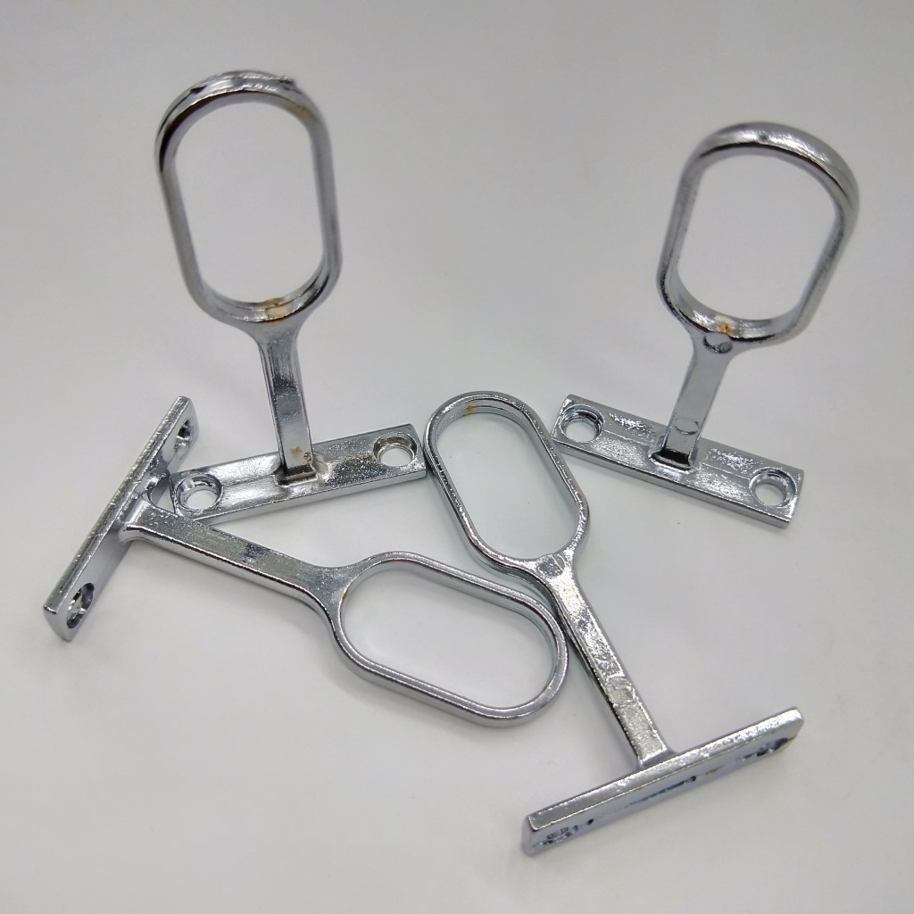 Thickened alloy corner clothes bracket top installation hanging clothes through clothes through seat wardrobe accessories hanging rod corner flange seat multiple styles Specification drawing