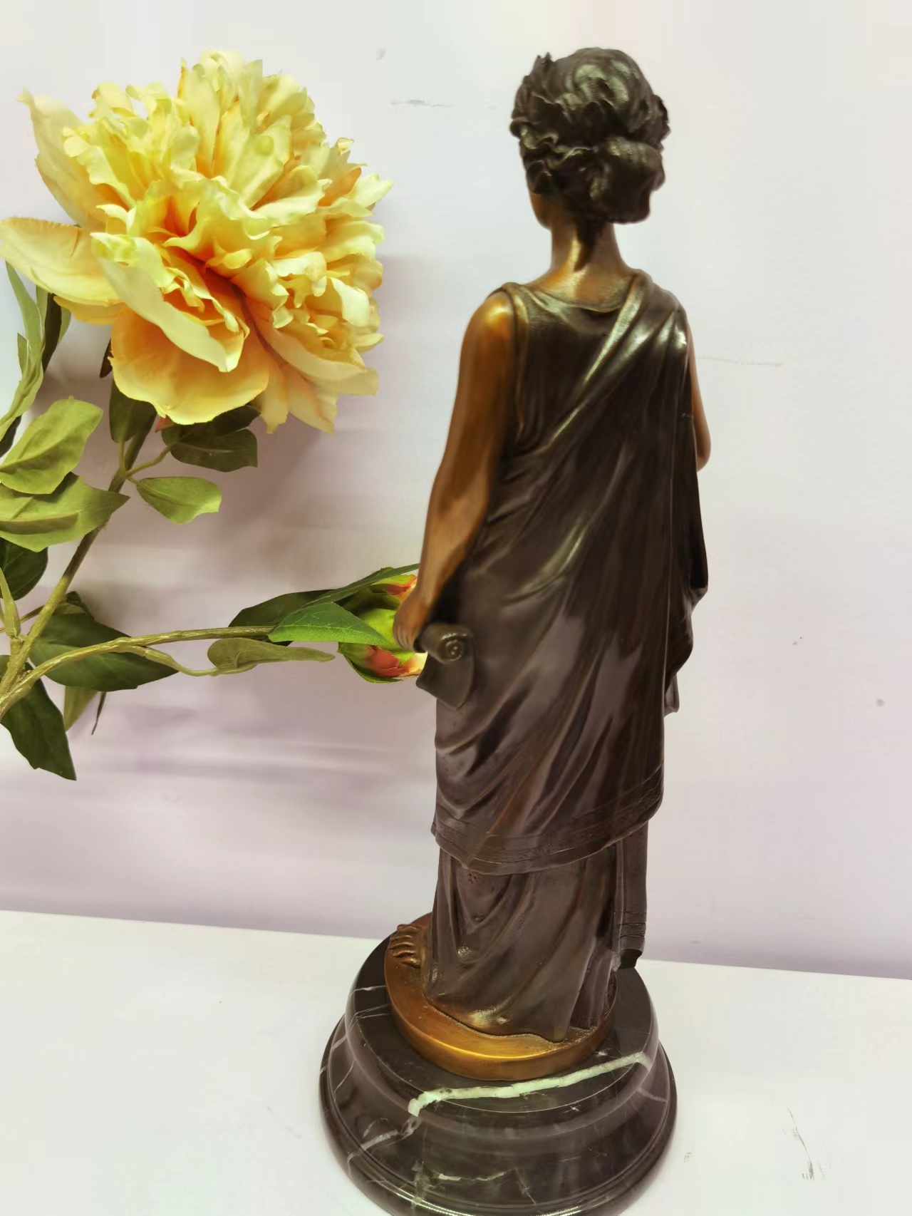 Bronze Sculpture Four Seasons Goddess Of Music Goddess Popular Decoration Office Home Living Room Indoor Copper Decoration Soft Decoration Arts And Crafts Gifts To Give People Good Application Scenario