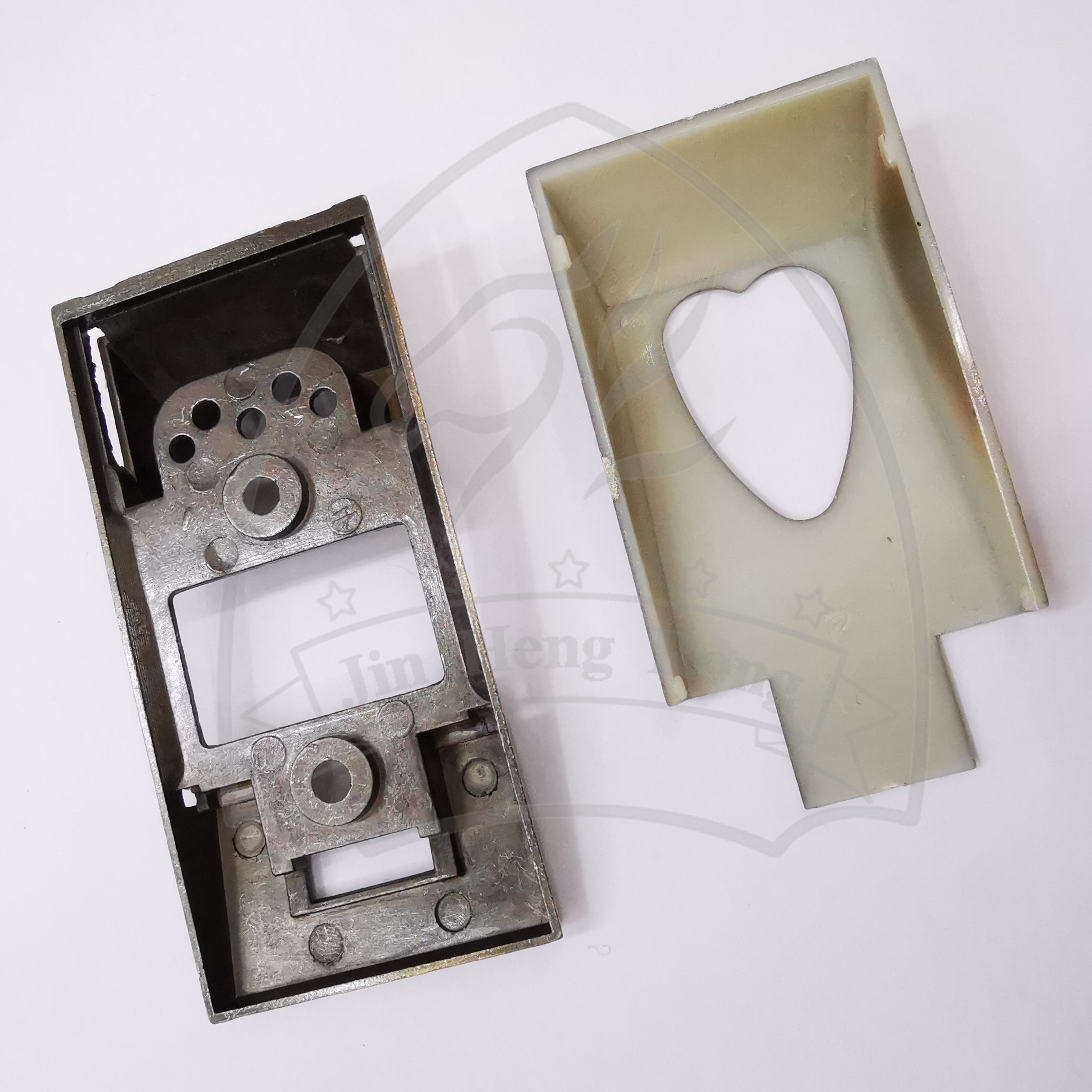 Hanger rod support heart thickened wardrobe hanger rod clothes through the wardrobe crossbar flange seat cabinet rod hardware accessories details Picture