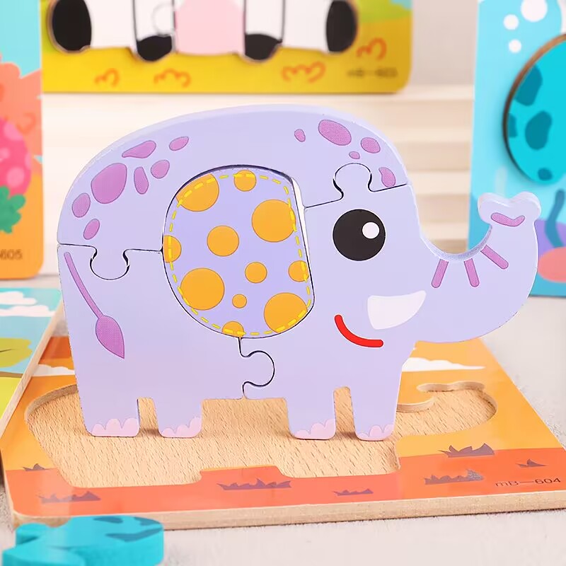Three-dimensional card jigsaw puzzle details Picture