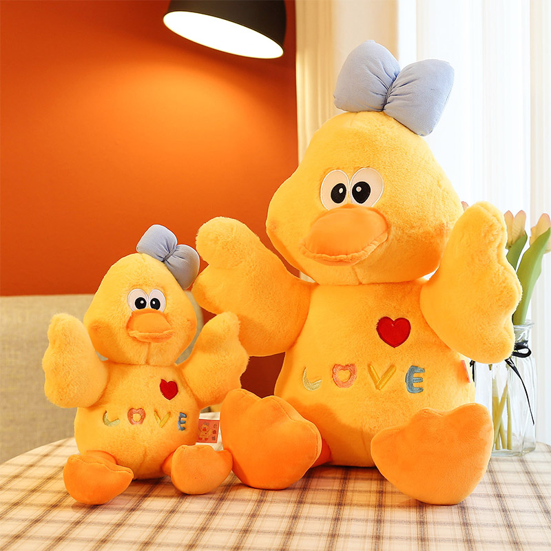 2022 New Cute Duck Doll Plush Toy Cute Male And Female Bedroom Birthday Gift Plush Toy 40M details Picture