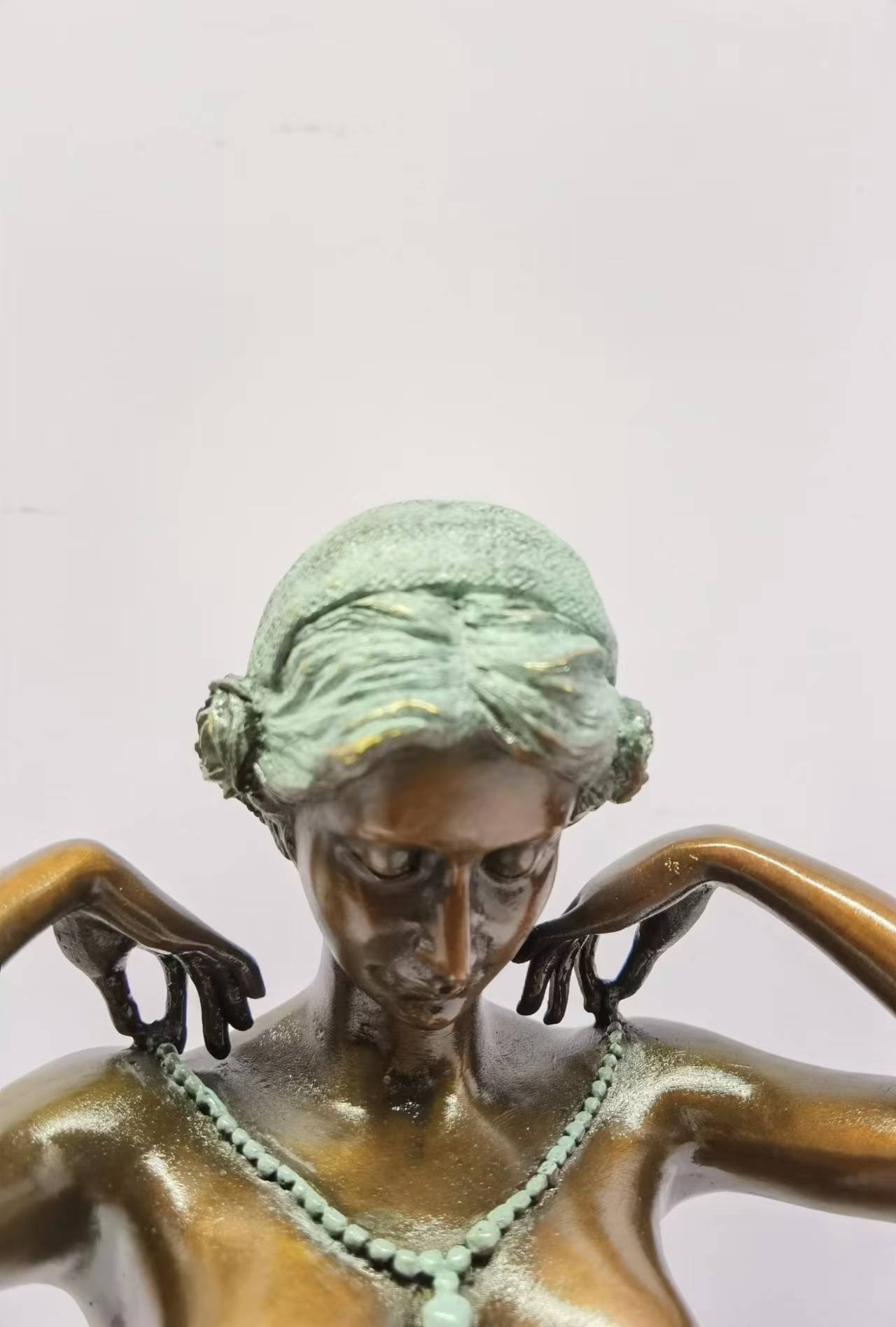 Bronze Carving Girls Popular Decoration Office Home Living Room Indoor Copper Decoration Soft Decoration Arts And Crafts Gifts To Give People Gifts details Picture