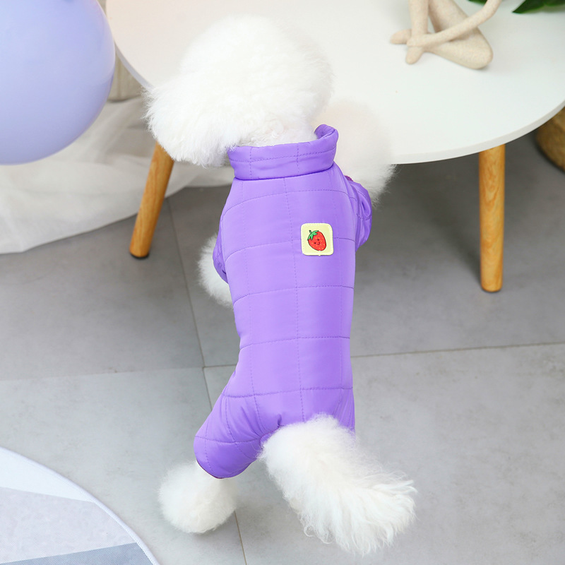 新款宠物狗狗衣服冬季款厚实保暖糖果四色棉衣时尚可爱防寒宠物服饰详情7