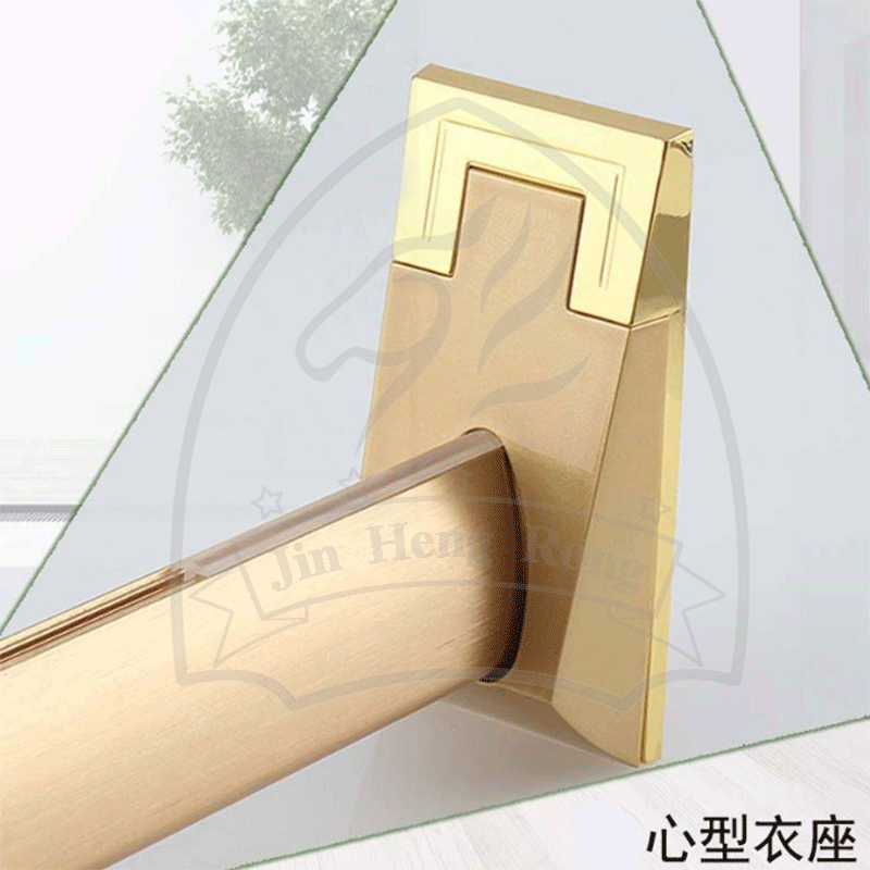 Hanger rod support heart thickened wardrobe hanger rod clothes through the wardrobe crossbar flange seat cabinet rod hardware accessories full figure
