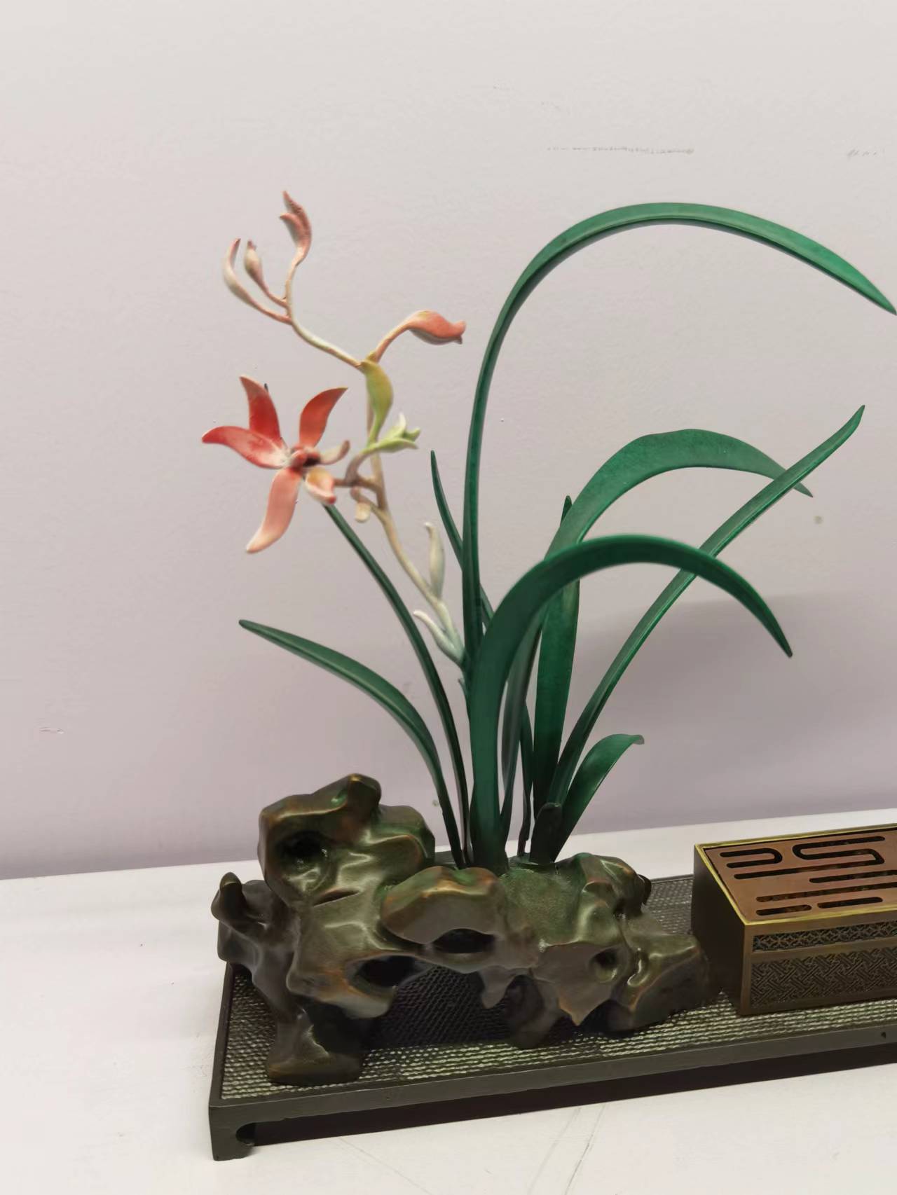 Bronze Carving Vase Flower Placement Popular Decoration Office Home Living Room Indoor Copper Decoration Soft Decoration Arts And Crafts Gifts To Give Gifts details Picture