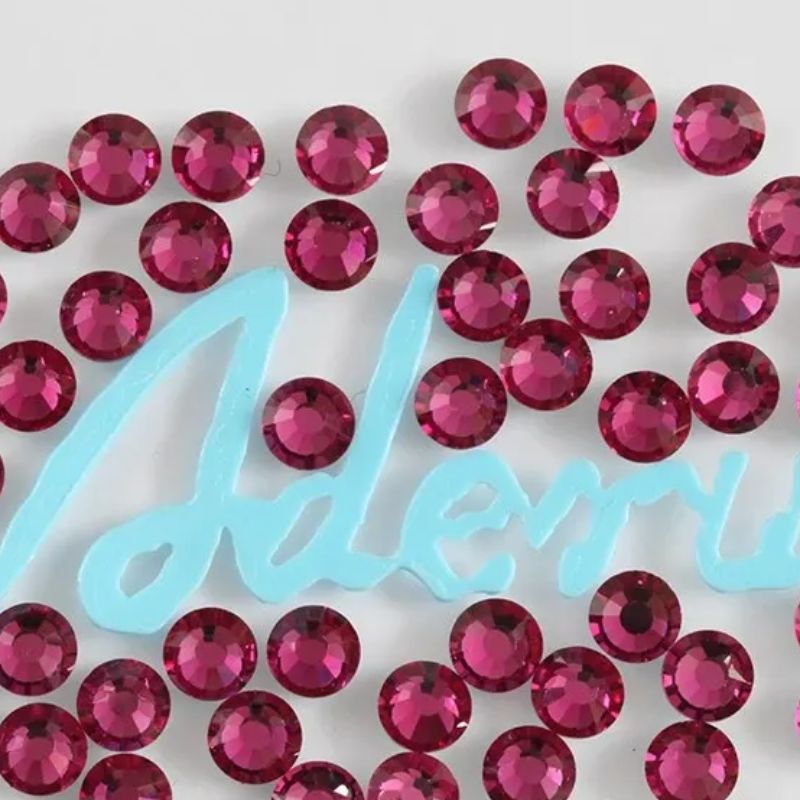 Adelu hot diamond purple-red factory direct sales high-quality hot diamond flat-bottomed diamond details Picture