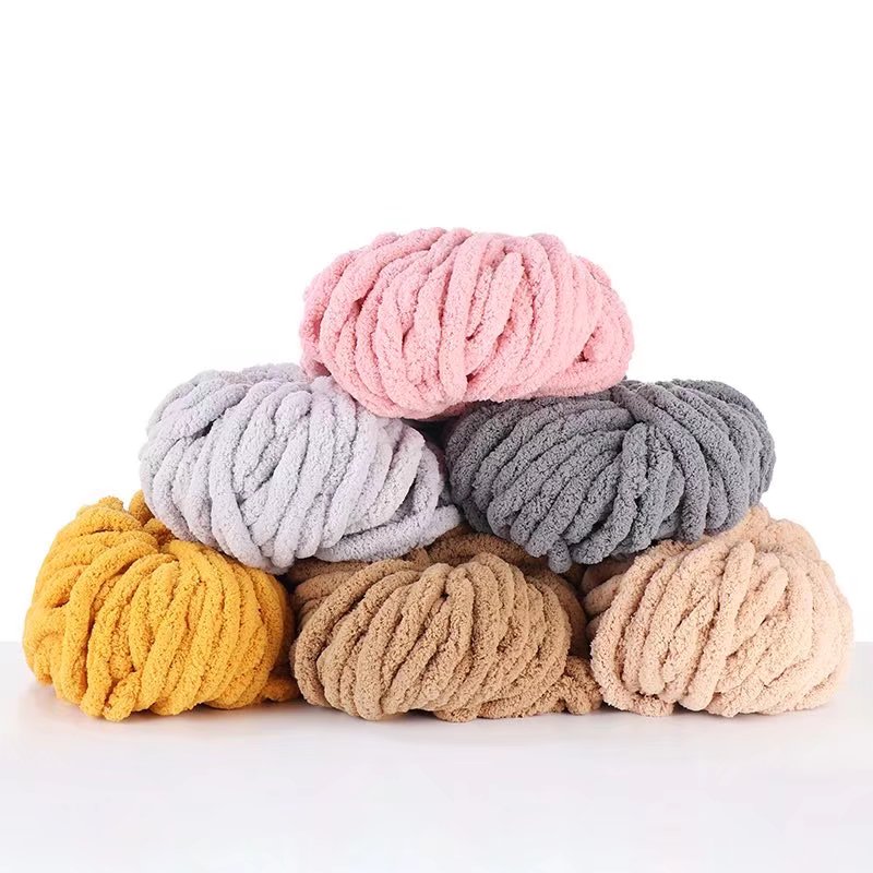 Super thick Icelandic wool hand woven single strand super thick ice thread scarf hat blanket animal nest thread wholesale Item Picture
