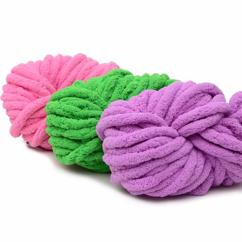 Super thick Icelandic wool hand woven single strand super thick ice thread scarf hat blanket animal nest thread wholesale details Picture