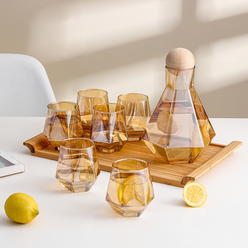 Plate Glass Tray Tray Tray Glass Plate Personality Decoration Living Room Decoration Opening Soft Decoration Home Luxury Fashion Creative Home Decoration Dazzling 016 Application Scenario