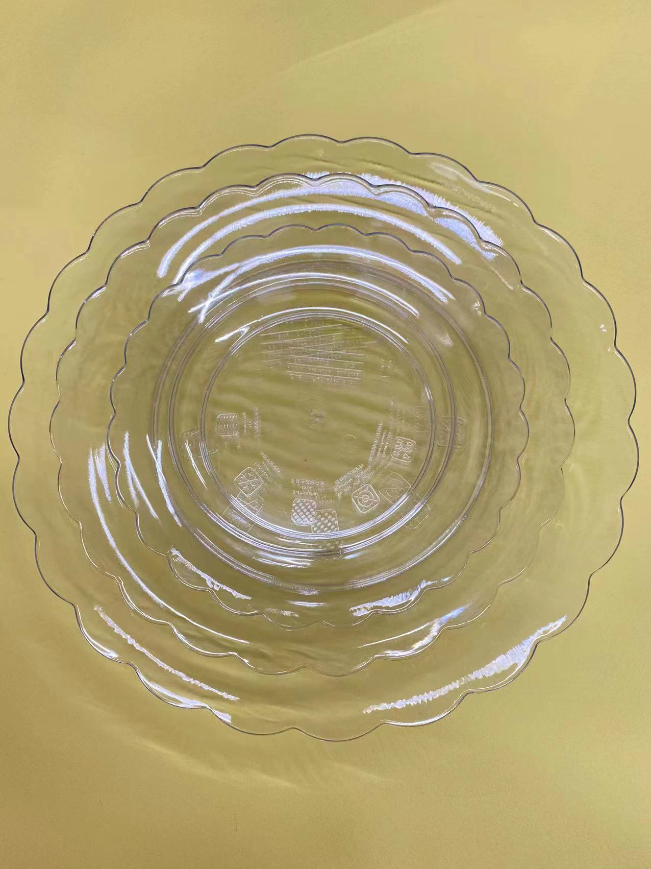 [Wang Shun direct supply] 2022 new Nordic wind simple transparent plastic fruit plate home convenient, beautiful and cheap details Picture
