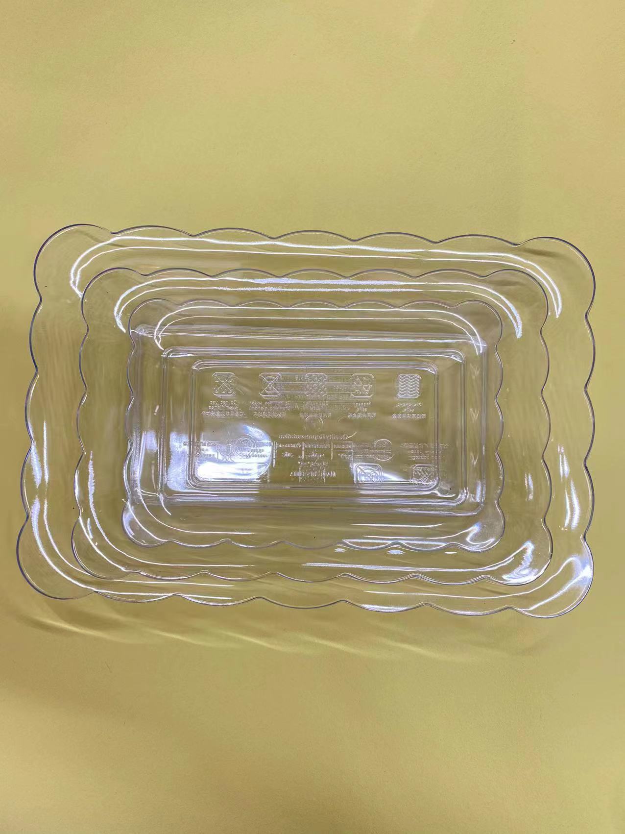 【旺顺直供】2022新款北欧风简约塑料透明果盘家居方便美观物美价廉详情1