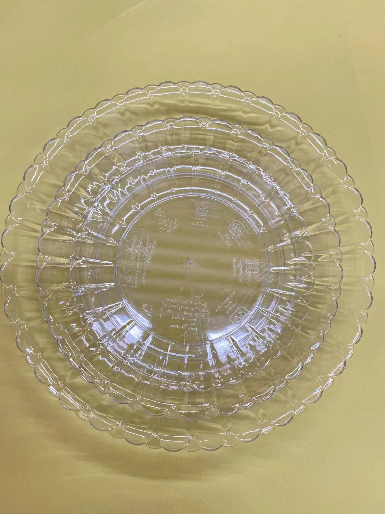 [Wang Shun direct supply] 2022 new Nordic wind simple transparent plastic fruit plate home convenient, beautiful and cheap full figure