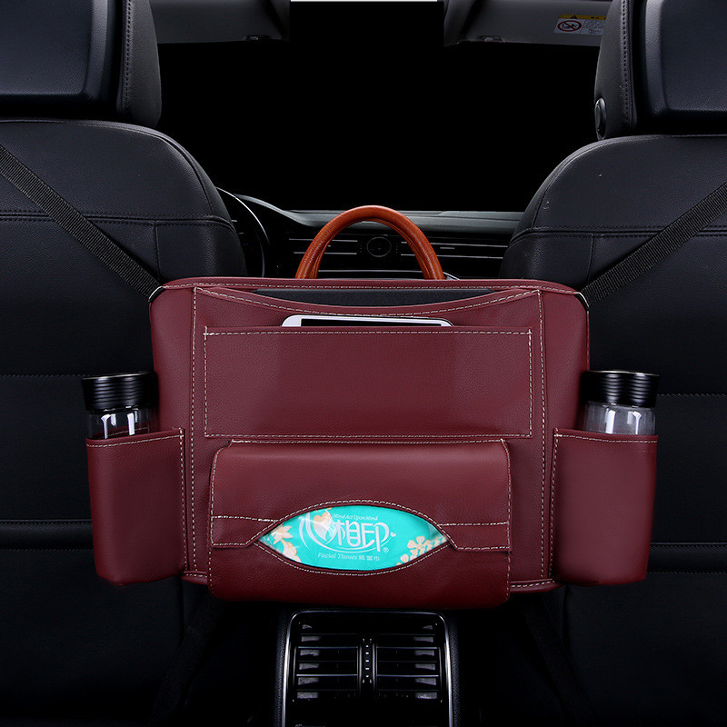 Car Leather Middle File Bag Storage Bag Leather Middle File Bag Sundry Bag Leather Multi-Functional Storage Bag Car Storage Bag Qw278 Application Scenario