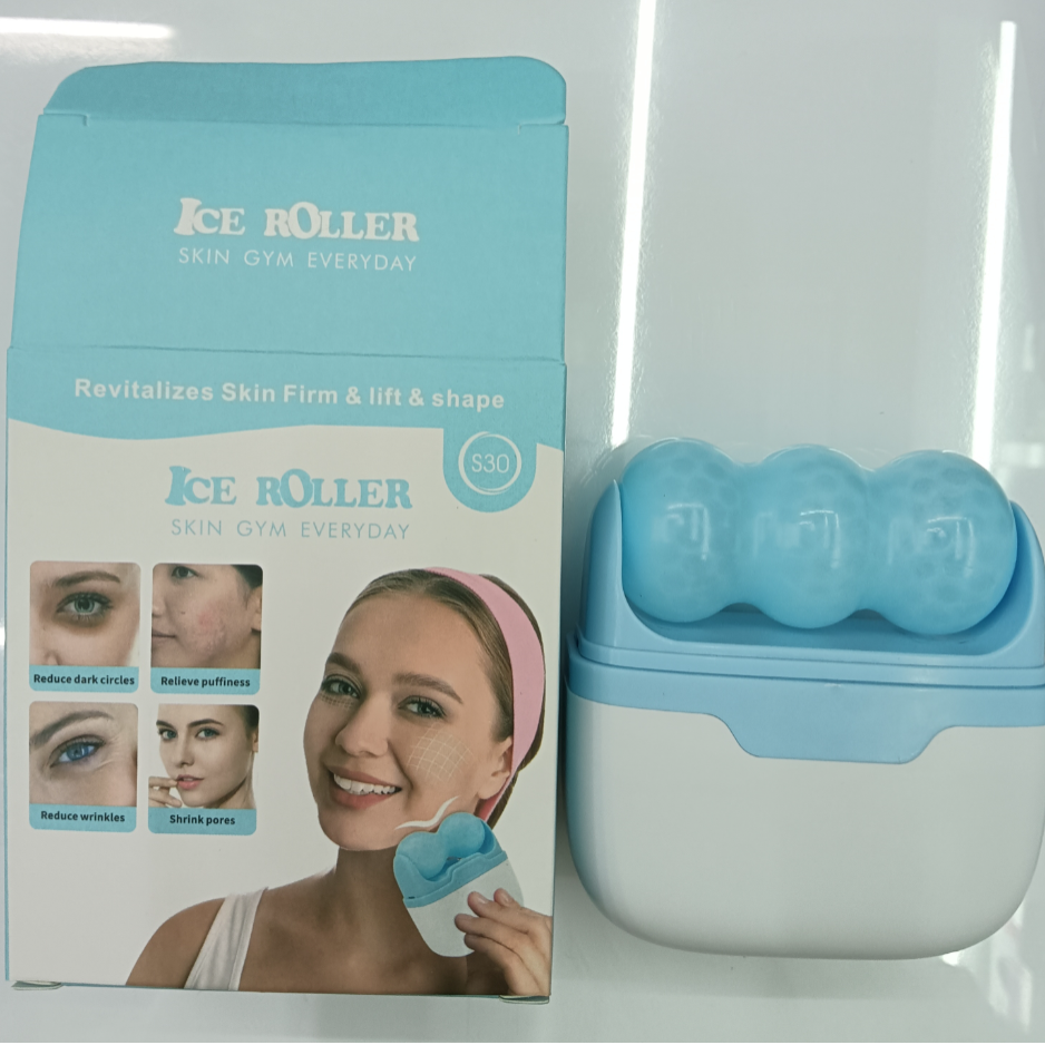 Double-sided massage ice roller Small ice roller Portable ice roller eye massager full figure
