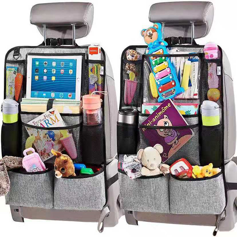 Car Seat Back Oxford Cloth Hanging Bag Storage Bag Ipad Toy Storage Bag Chair Back Anti-Kick Mat Multi-Functional Storage Bag Car Storage Bag Qw280 Application Scenario