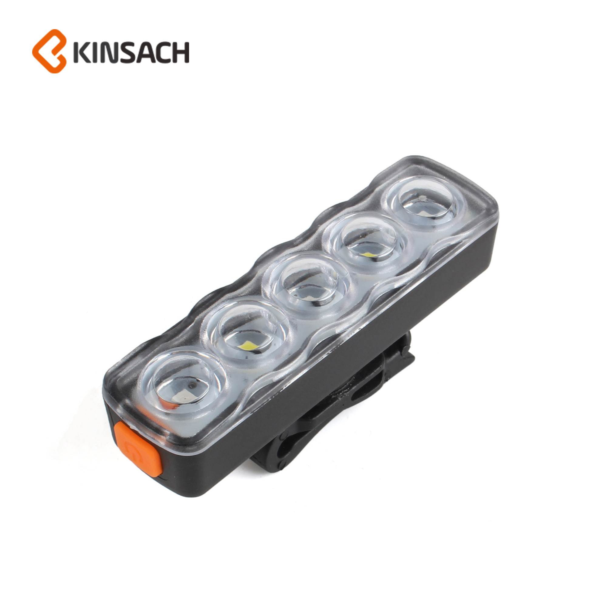 Bike lights 5LED tandem flashing color taillights Outdoor night high brightness long strip warning lights riding gear