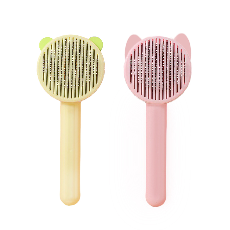 New Grooming Tool 2022 Pet Hair Remover Comb 2Pcs Moq Pet Supplies Wholesale Pet Hair Comb Of Cat's Ear thumbnail