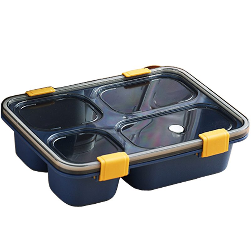 New 4 sealed fresh-keeping food box divided food box