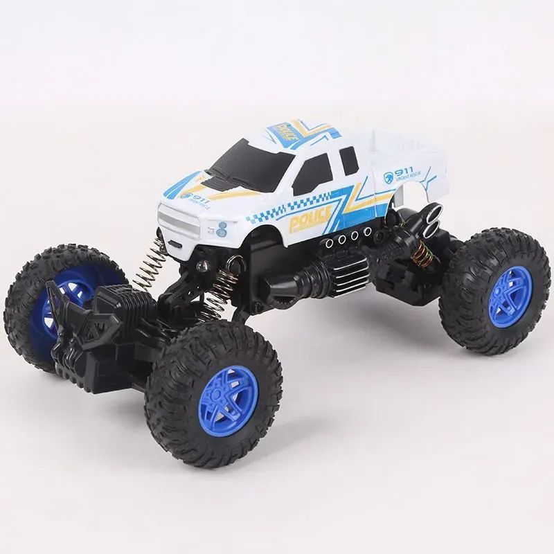 1:18 cuatro vías control remoto inalámbrico todoterreno alloy big wheel electric escalada coche jeep naranja Item Picture