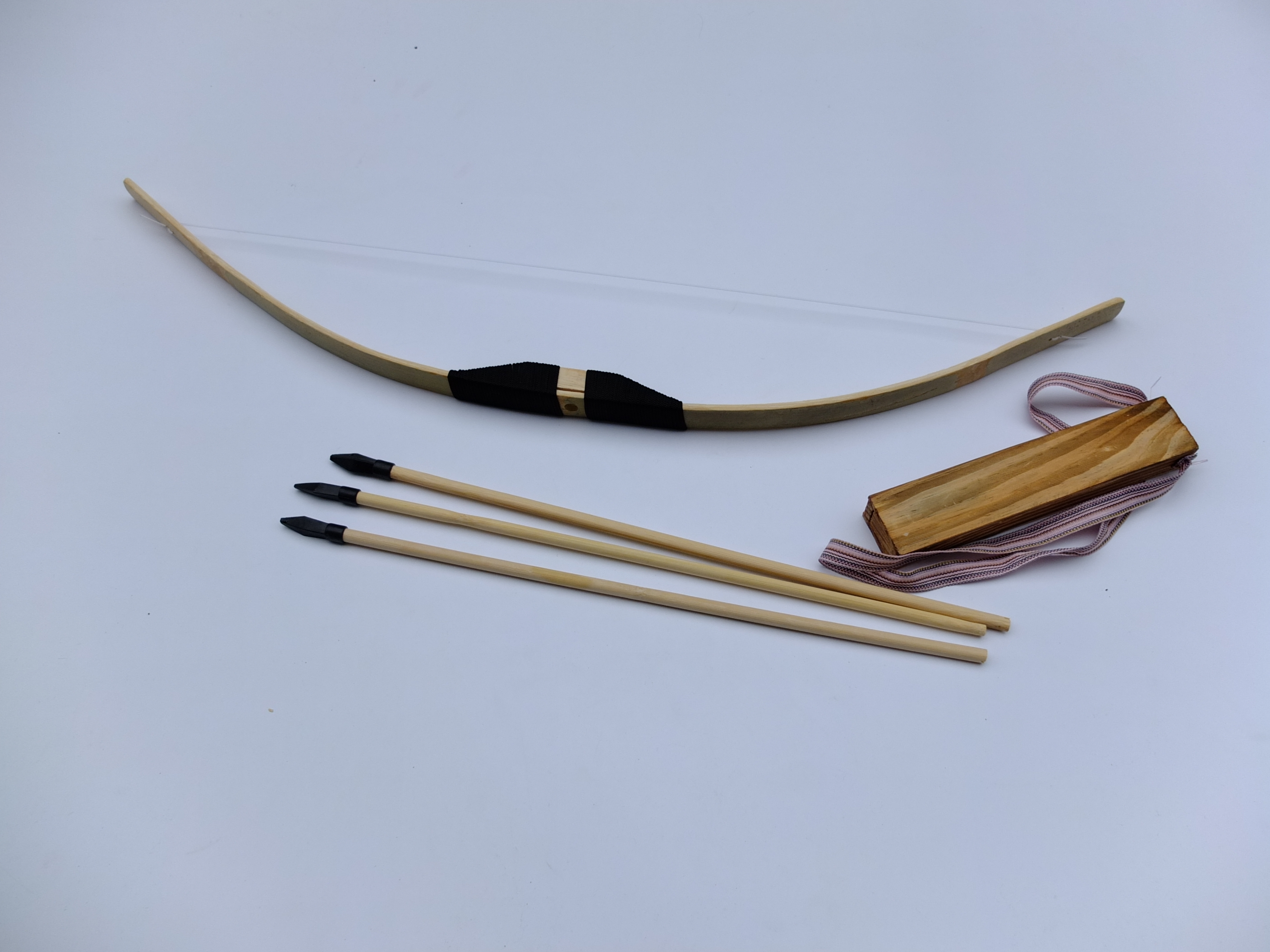 厂家直销 儿童玩具弓箭 木制弓箭模型 古代传统武器模型 无杀伤力 70cm弓箭