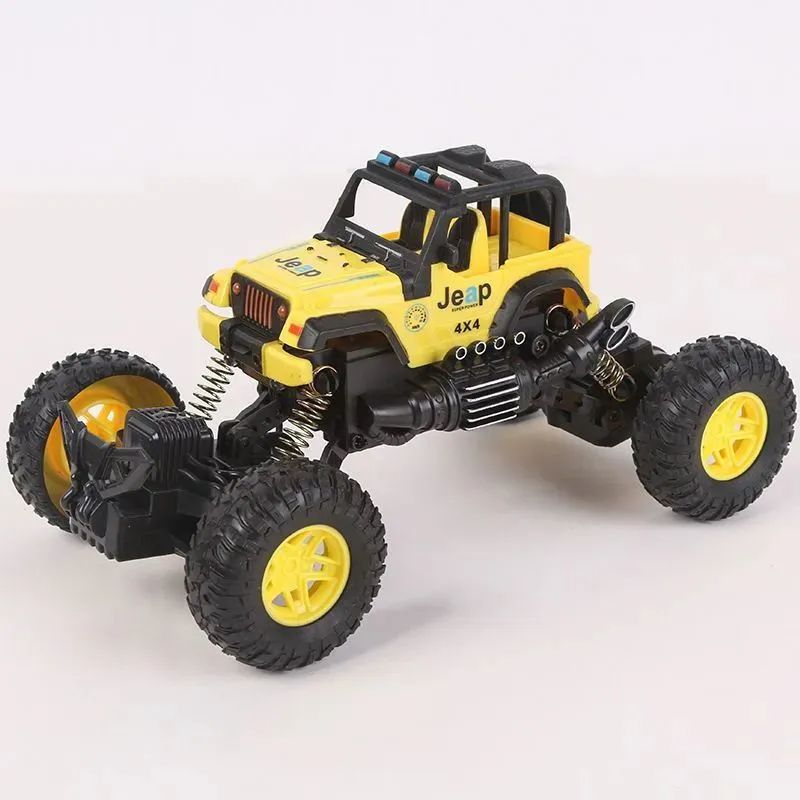 1:18 cuatro vías control remoto inalámbrico todoterreno alloy big wheel electric escalada coche jeep naranja Specification image