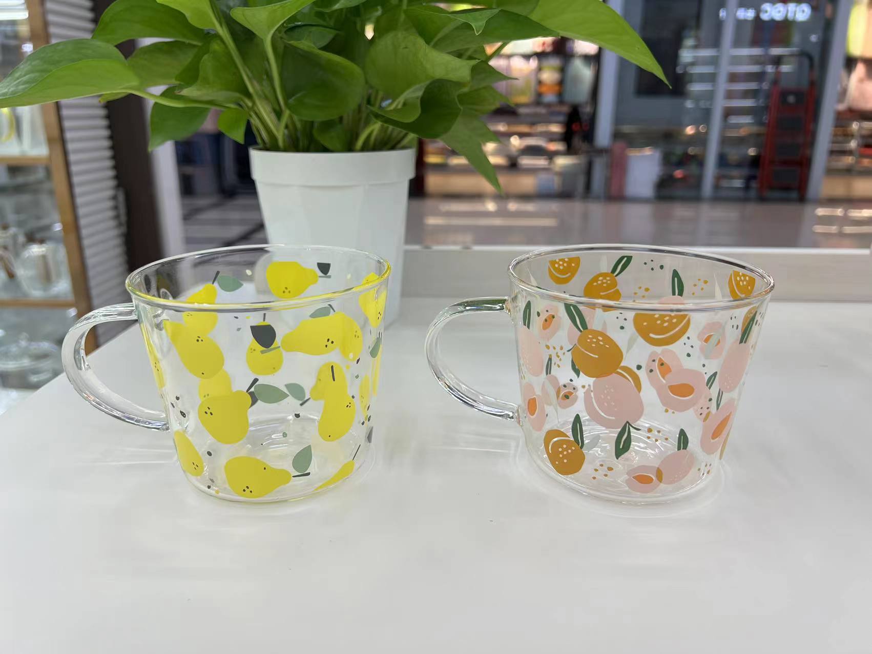 High Borosilicate Glass Sticker Cup