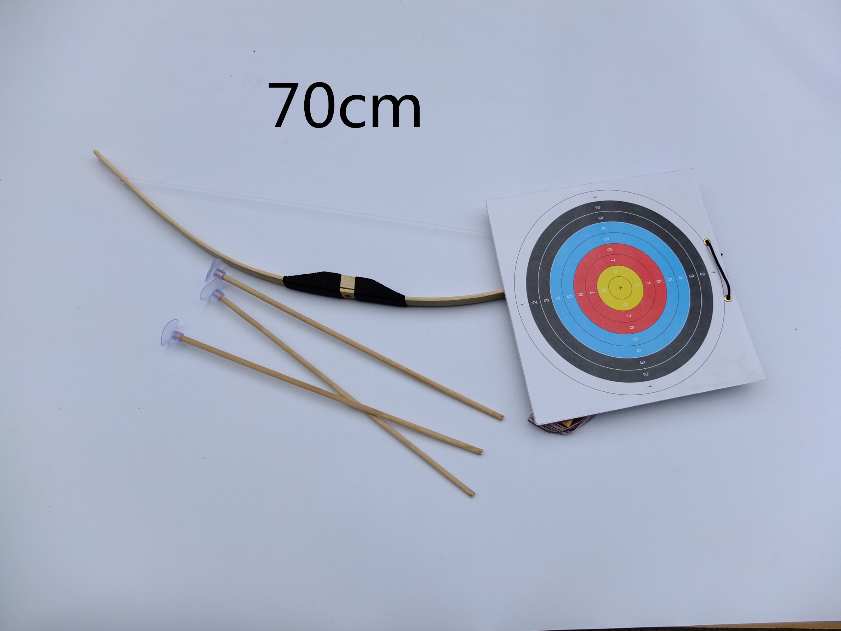 Factory direct sales of children's toys, wooden bow and arrow models, ancient traditional weapon models, non-destructive 70cm bows and arrows Application Scenario