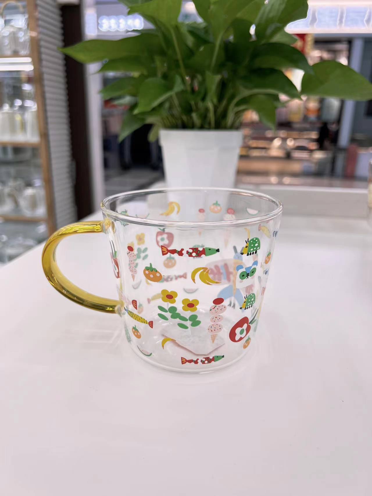 High Borosilicate Glass Sticker Cup details Picture
