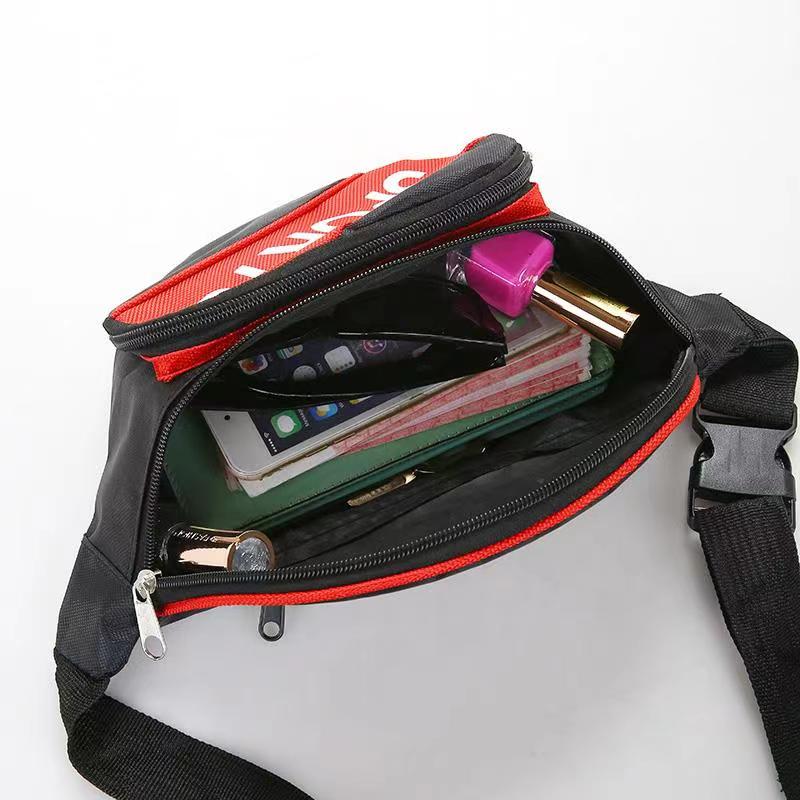 Waist Pack Men's And Women's Business Cash Bag Multi-Functional Large Capacity Canvas Single Shoulder Crossbody Chest Bag Outdoor Sports Waterproof details Picture