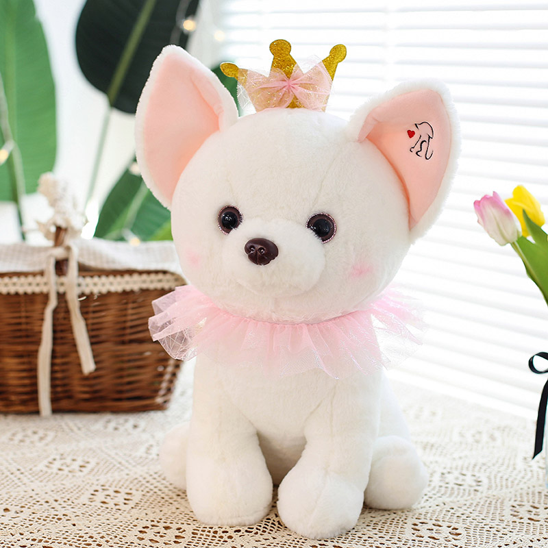 2022 New Chihuahua Doll Plush Toy Cute Male And Female Bedroom Birthday Gift Plush Toy 40M Item Picture