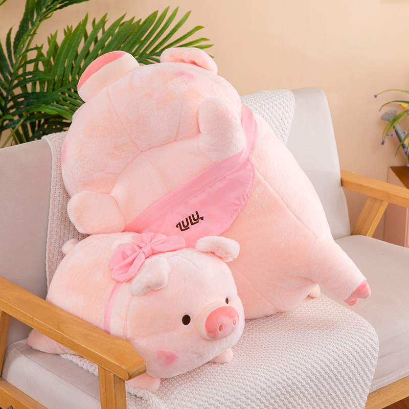 2022 New Party Lulu Pig Doll Plush Toy Cute Male And Female Bedroom Birthday Gift Plush Toy 40M Specification drawing