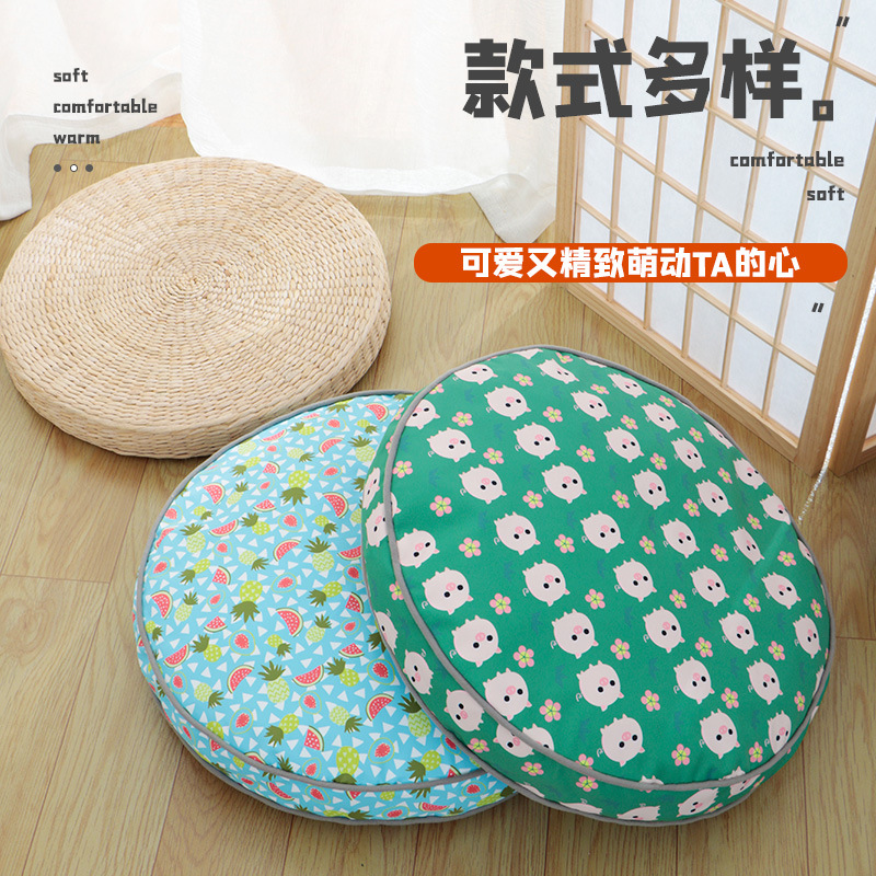 New pet supplies: Round pad pig-shaped pet bed, suitable for all seasons, soft and comfortable, waterproof and moisture-proof pet pad, dog bed details Picture