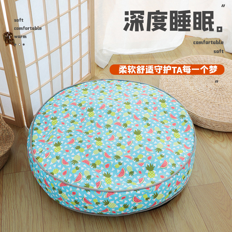 New pet supplies: Round pad pig-shaped pet bed, suitable for all seasons, soft and comfortable, waterproof and moisture-proof pet pad, dog bed Application Scenario