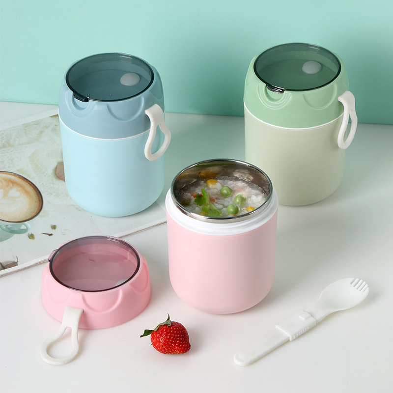 Rusty steel soup cup oatmeal cup