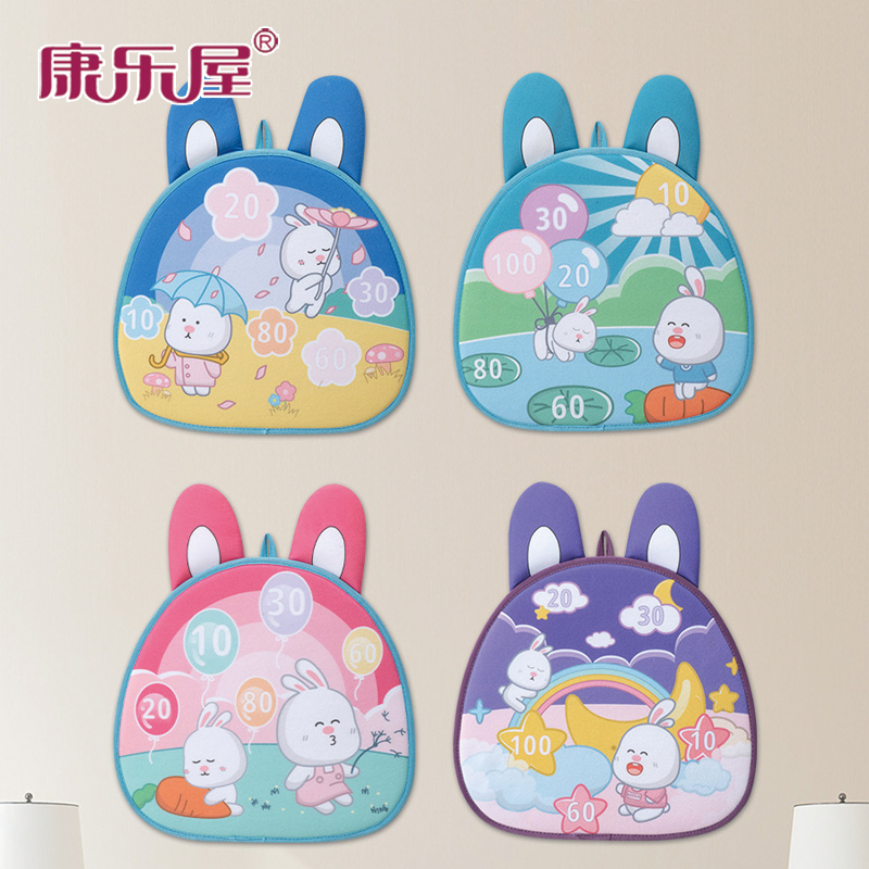 Factory direct rabbit series children fun sticky target ball puzzle game sports leisure entertainment interactive children