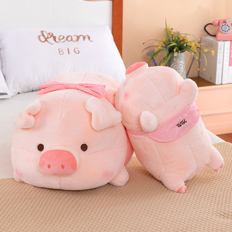 2022 New Party Lulu Pig Doll Plush Toy Cute Male And Female Bedroom Birthday Gift Plush Toy 40M Item Picture