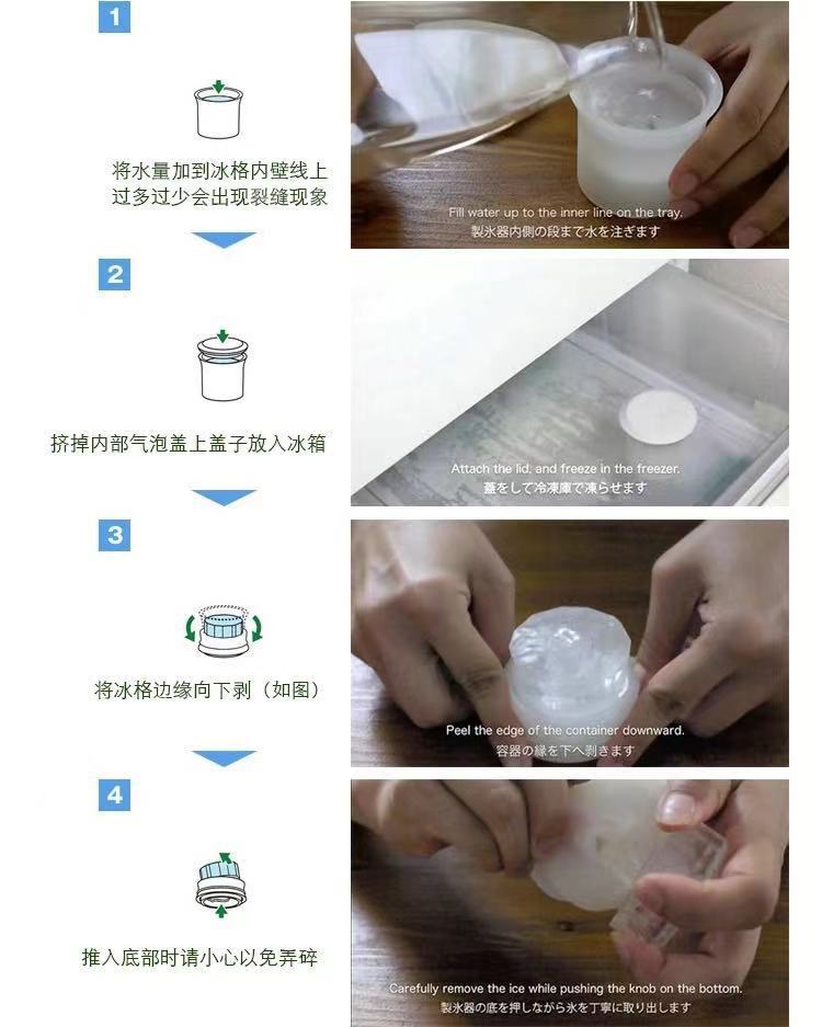 创意企鹅冰格趣味北极熊冰格monos Polar Ice diy硅胶棒冰模动物组合冰块模具详情10