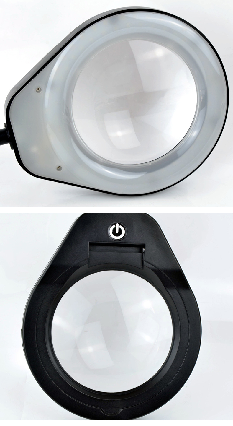 Desktop magnifying glass 10X high-brightness 80-LED lamp PD310 product inspection mobile phone repair reading lighting work light pic 9
