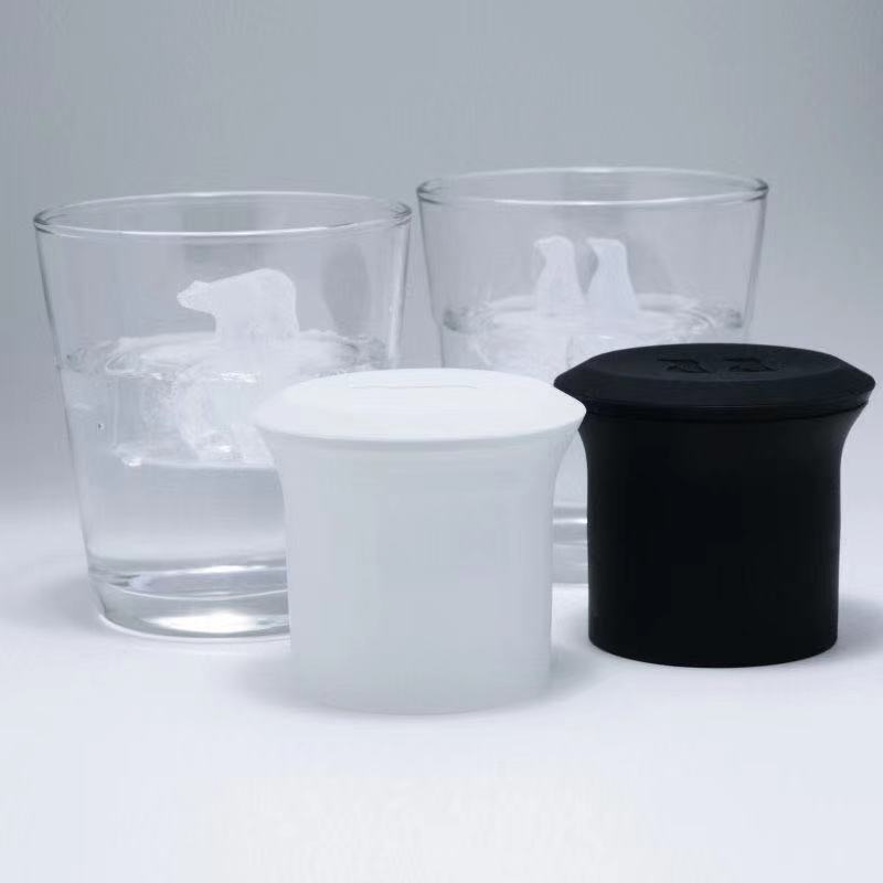 创意企鹅冰格趣味北极熊冰格monos Polar Ice diy硅胶棒冰模动物组合冰块模具详情6