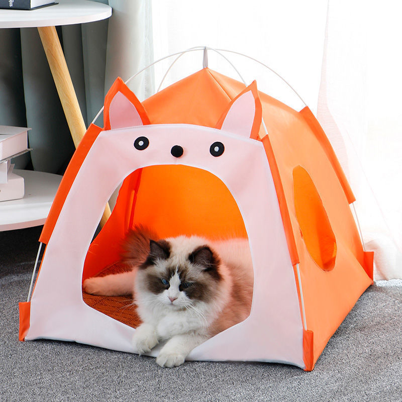 New pet supplies: dog and cat tents, dog and cat beds, suitable for all seasons, cartoon and cute cat houses, dog houses Application Scenario