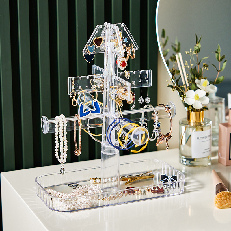 Jewelry storage shelf on the second floor
